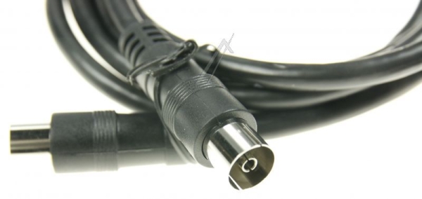 COAX-AANSLUITKABEL STEKER/ CONTRA CLASS:A,  ZWART 1,5MTR.