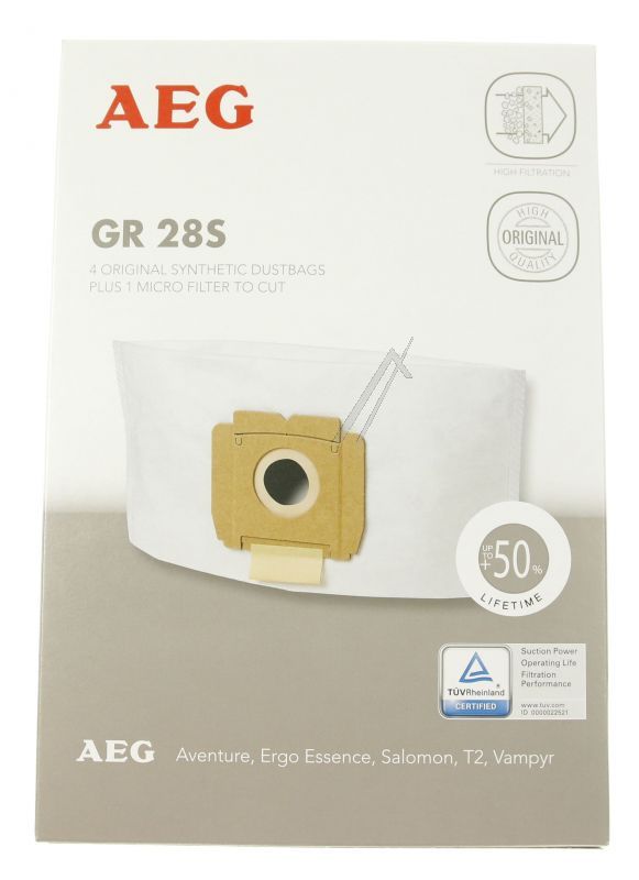 GR28S 9002565423 GR28S 4 STUKS STOFZUIGERZAKKEN 1 MICROFILTER