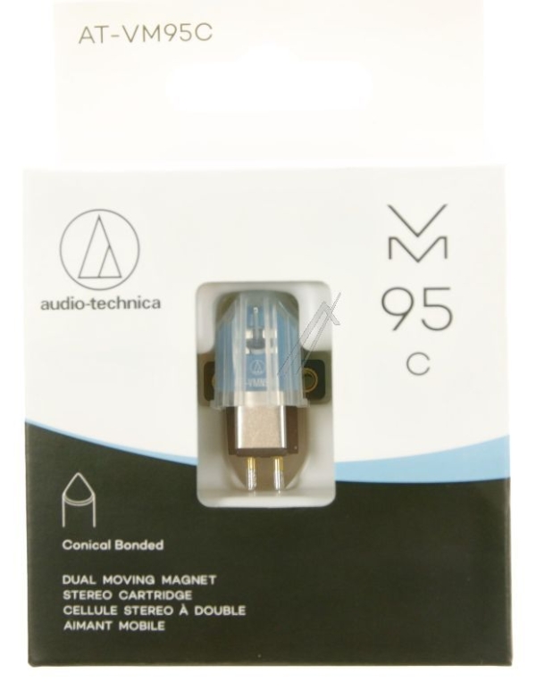 AT-VM95C STEREO DUAL MM PICK-UP NAALD CONICAL BONDED