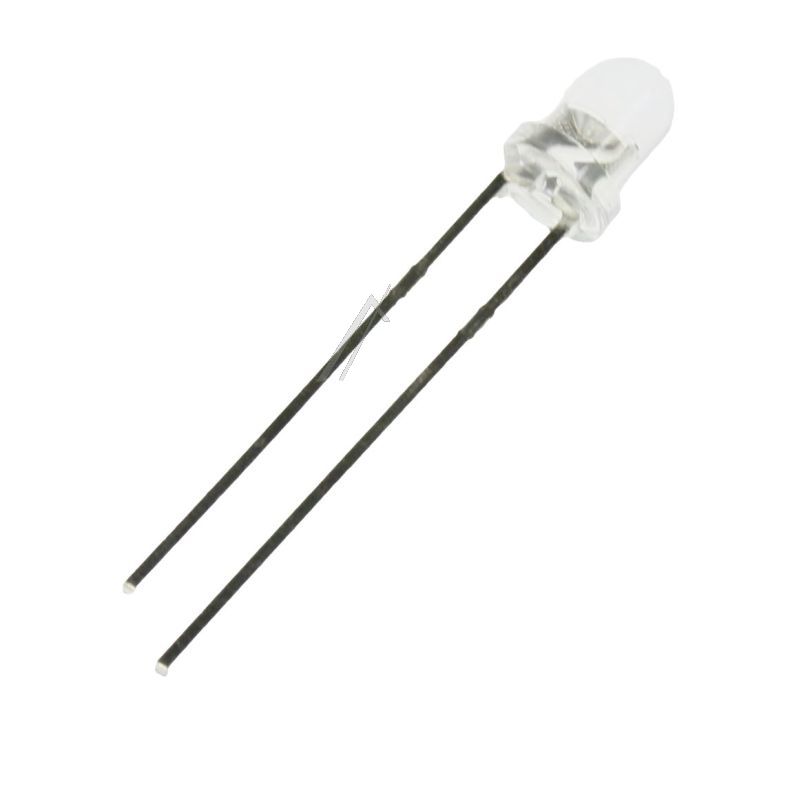 LED-3MM LED-LAMPJE WIT, 2,8V-3,6V 25° 7000MCD