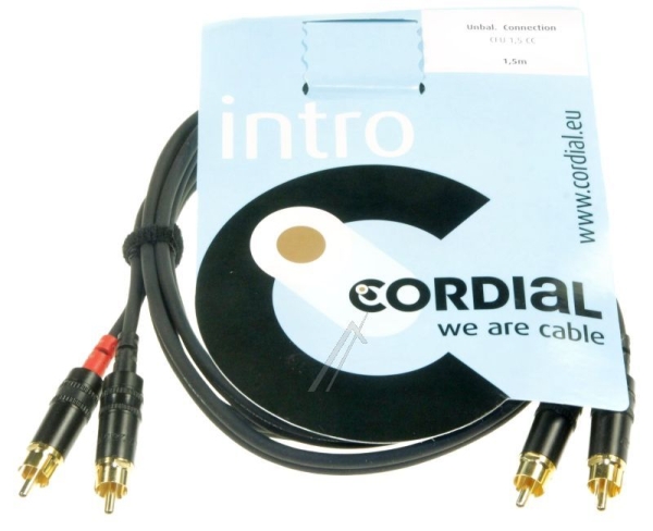 CFU 1,5 CC AUDIOKABEL STEREO 2X CINCH-STEKER /  2X CINCH-STEKER 1,5M