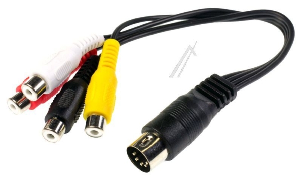ADAPTERKABEL DIN-ST. 5POL./ 4XCINCH-CONTRA 20CM.