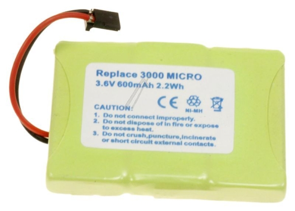 3,6V-600MAH ACCU NIMH VOOR SIEMENS GIGASET 3000 MICRO,  3010 MICRO