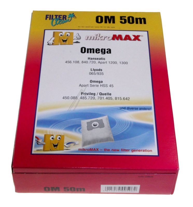 OM50M FL0019-K MICROMAX STOFZUIGERZAKKEN INH. 4 1 1