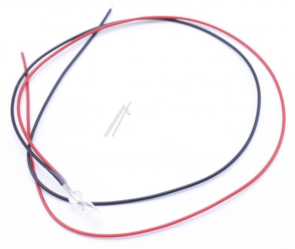 8,0V-0,04A-0,32W T1¼ MINIATUURLAMPJE MET KABEL (L: 300MM.),  Ø X L: 4 X 12MM.