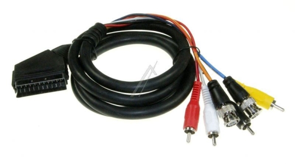 SCART V43 SCART-KABEL -> 2XBNC/ 4X CINCH