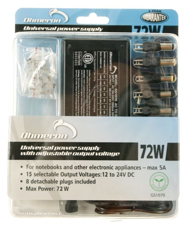 72W NETADAPTER UNIVERSEL 12-24V,  72W