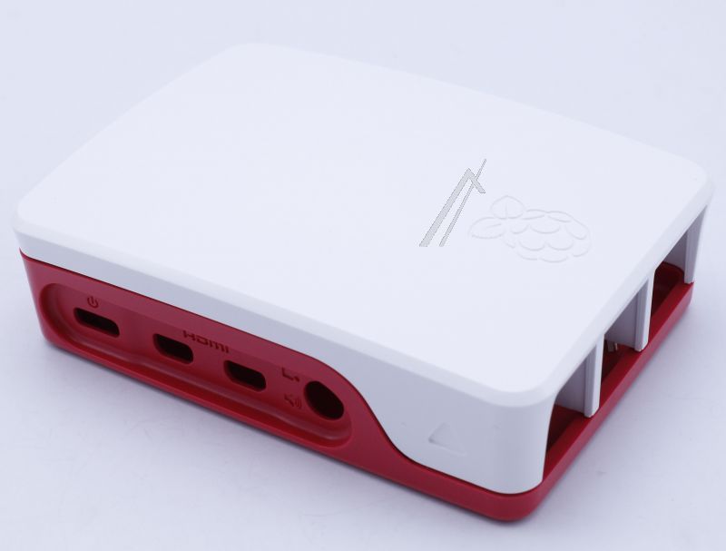 PI4B_CASE_RED/ WHITE ORIGINELE RASPBERRY PI 4 BEHUIZING ROOD/ WIT
