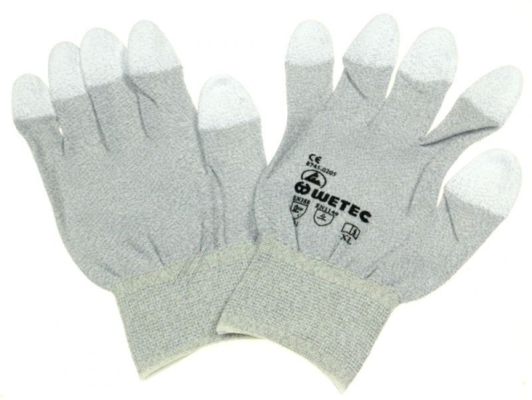 8745.0205 ESD-HANDSCHOENEN MET PU-VINGERTOPPEN,  MAAT: XL