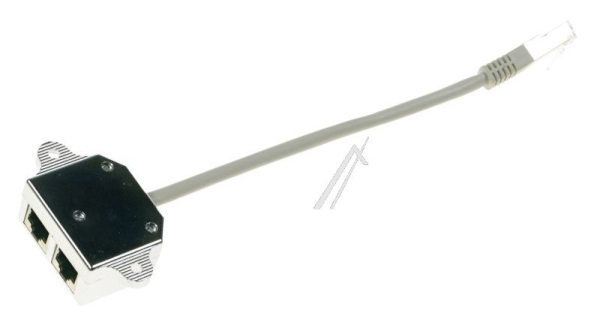 ISDN/ ISDN CAT5E PATCHKABEL-ADAPTER,  RJ45 STEKER /  2X RJ45 CONTRA