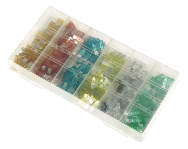 AUTO-VLAKZEKERINGEN-SET, ASSORTIMENT 120 STUKS