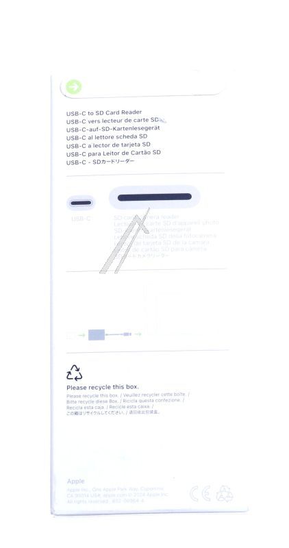 MW653ZM/ A USB-C NAAR SD KAARTLEZER