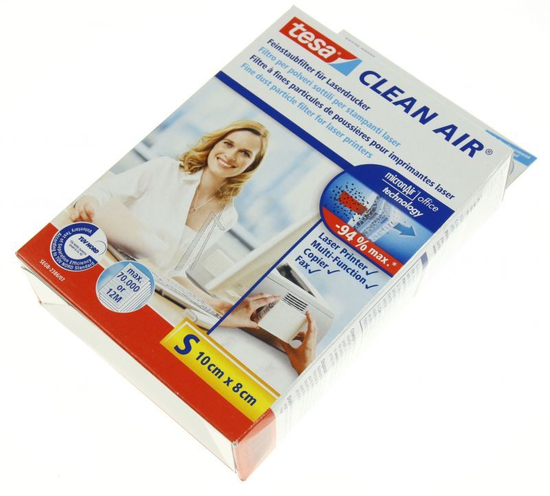 CLEAN AIR 50378 FIJNSTOFFILTER VOOR LASER-PRINTER, SMALL, AFM. 100X80X30MM.