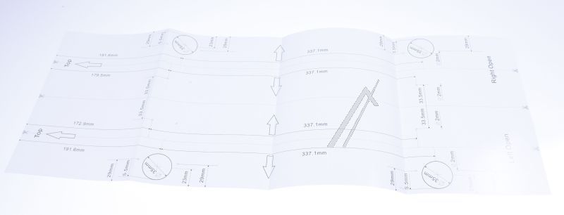 1046085 MONTAGESCHABLONE TÜR