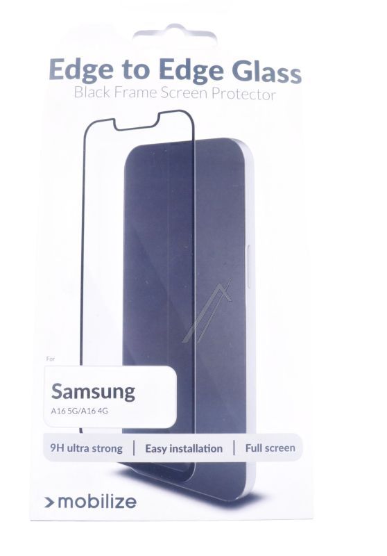 80090 MOBILIZE GLAS SCHERM BESCHERMER - ZWARTE RAND - SAMSUNG GALAXY A16 4G/ 5G