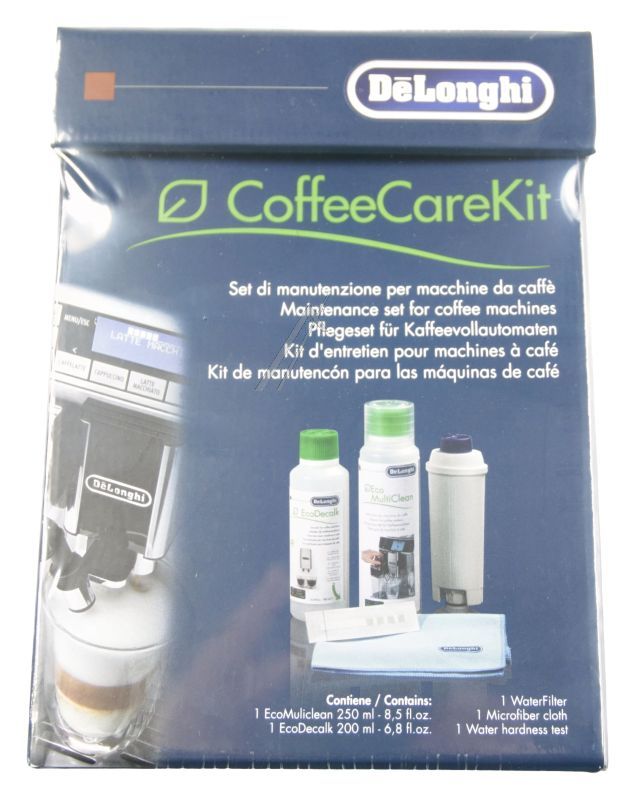 DLSC306 5513283501 COFFEE CARE KIT, ONDERHOUDSSET VOOR VOLAUTOMATISCHE ESPRESSOMACHINES MET WATERFILTER, ECODECALK, ECO MULTICLEAN, MICROVE