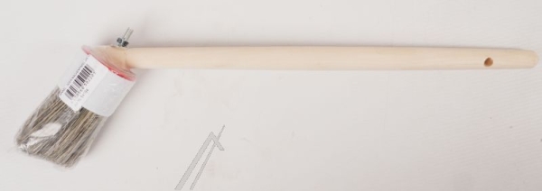 00054194 RONDE HOEKBORSTEL MAAT 14 MM D. 50 MM GRIJZE GEMENGDE BORSTELHAREN KUNSTSTOF BEHUIZING BIJV. VOOR BANDENMONTAGEPASTA