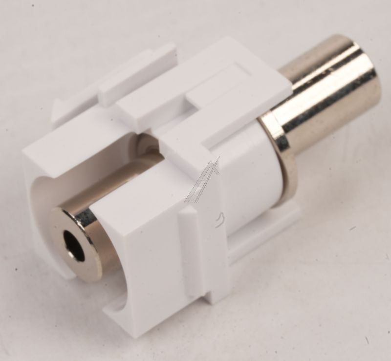 3,5MM KEYSTONE VERBINDER TRS KLINKE WEISS SILBER