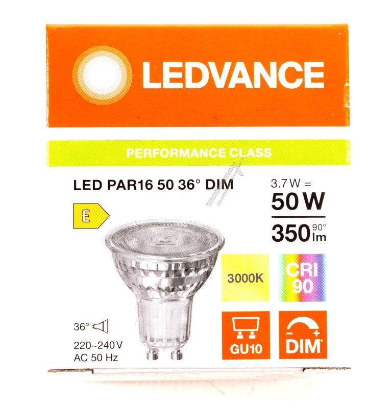 LED PAR165036 LED PAR165036 DIM 3.7W 930 GU10 P LEDV