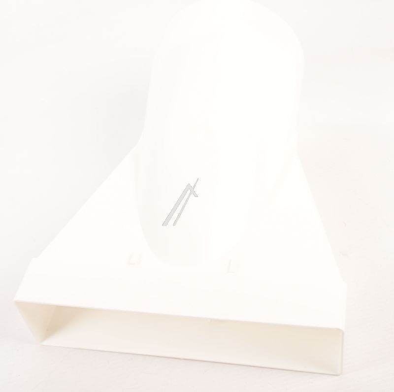 T-EST 125 COMPAIR TOP 4021047 ABLUFTADAPTER ENDSTÜCK WEISS - RUND Ø125MM AUF ECKIG 55,5X218,5MM