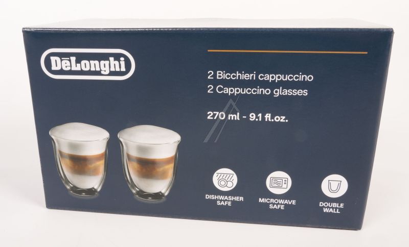 DLSC311 AS00009915 DUBBELWANDIGE CAPPUCCINO GLAZEN, 270ML, SET VAN 2