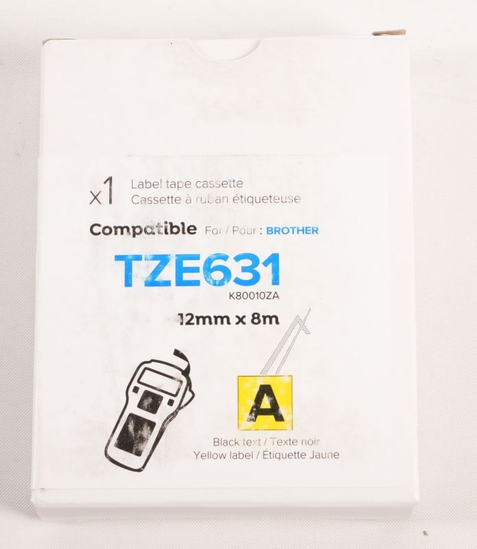 K80010ZA KLEURBAND ZWART OP GEEL