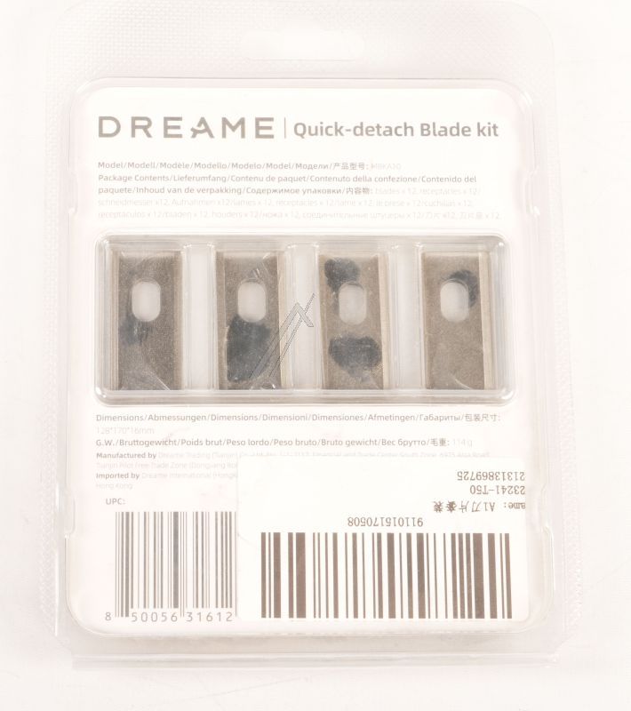 MBKA10 20010100000988 DREAME MESJESSET (12 STUKS) MET SCHROEVEN