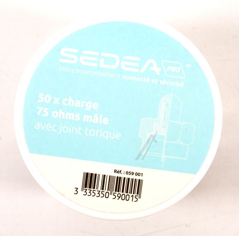 059001 75OHM F-AFSLUITWEERSTAND MET O-RINGDICHTING 50 STUKS