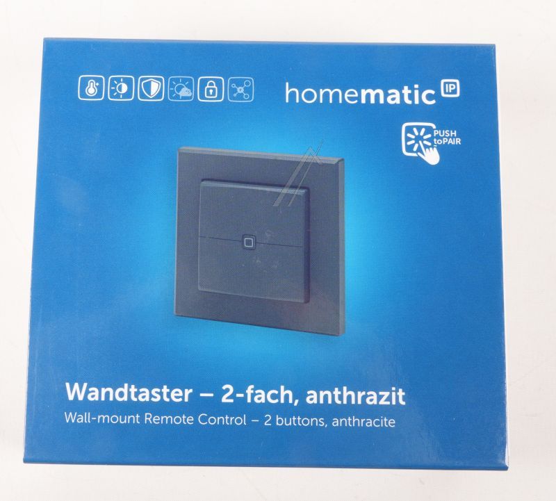 HMIP-WRC2-A-2 161869A0 HOMEMATIC-IP WANDDRUKKER – 2-VOUDIG, ANTRACIET