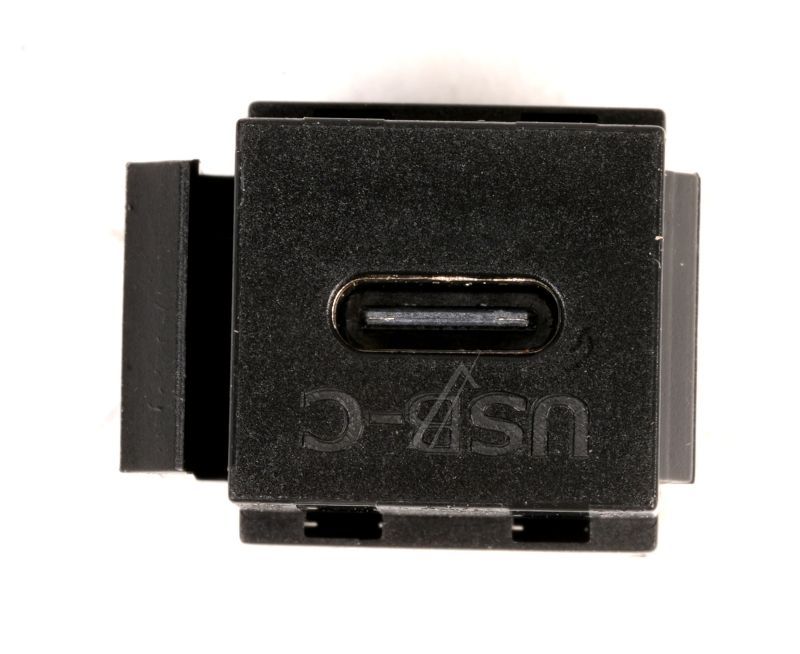 USB-C KEYSTONE CONNECTOR, 3.1, 10GBPS, ZWART