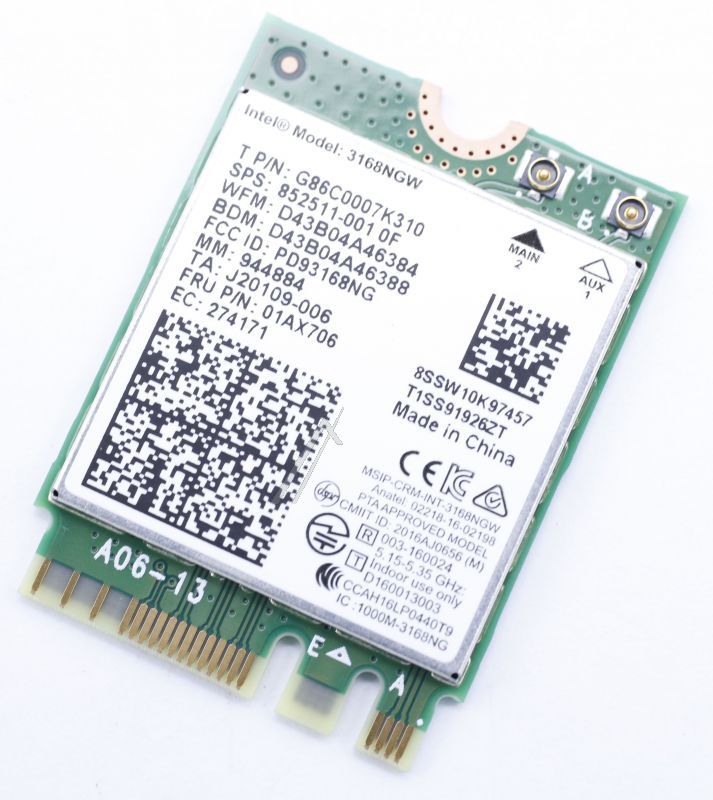 KI.WKN01.008 LAN-PRINTPLAAT DRAADLOOS 3160 M.2
