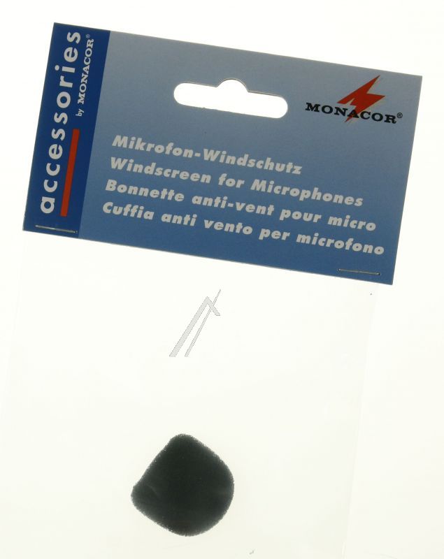 WS-20 0232570 MICROFOON-WINDKAP VAN ZWART SCHUIM