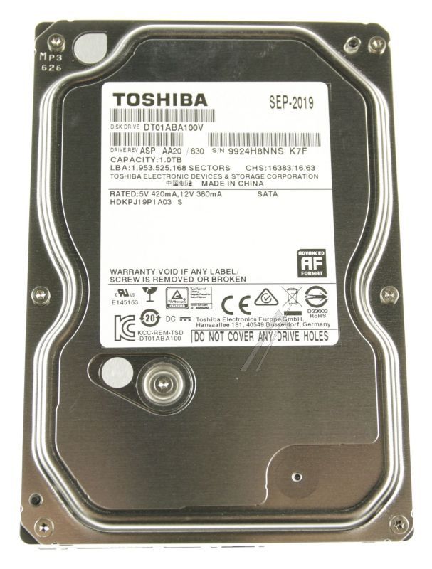 RFKV0376HDKT HDD(1TB)