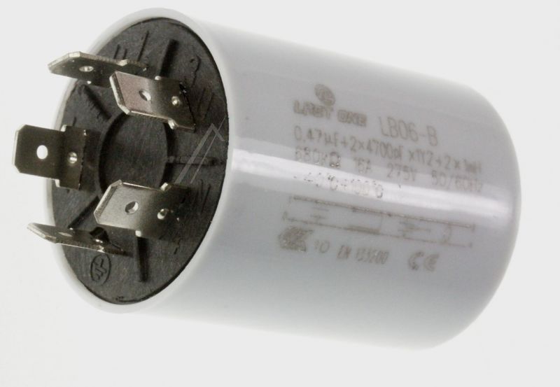 0,47UF-2X4700PF ONTSTORINGSCONDENSATOR 250V 16A HUISHOUDELIJK APPARAAT