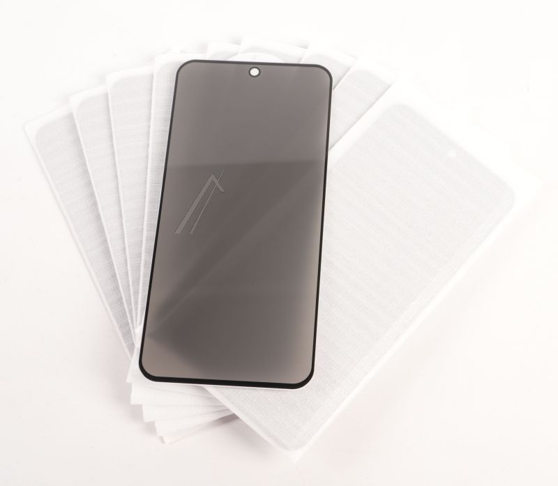75027 X-GUARD DISPLAYBESCHERMFOLIE - PRIVACY ZWARTE FRAME - GALAXY A35 5G/ A36 5G/ A55 5G/ A56 5G/ S24 FE/ S25 FE (10 PACK, BULK)