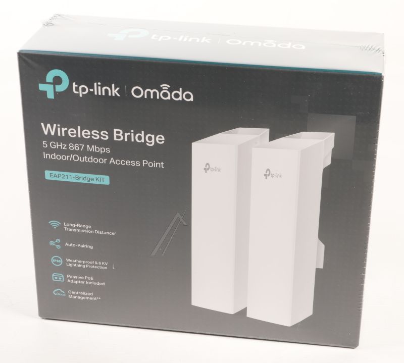 EAP211-BRIDGE KIT TP-LINK EAP211-BRIDGE KIT 5GHZ AC867 INDOOR/ OUTDOOR ACCESS POINT