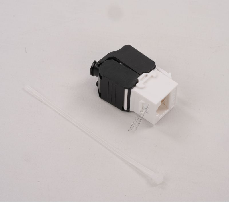 RJ-45 KEYSTONE CAT. 6A UTP ZONDER GEREEDSCHAP WIT ZWART